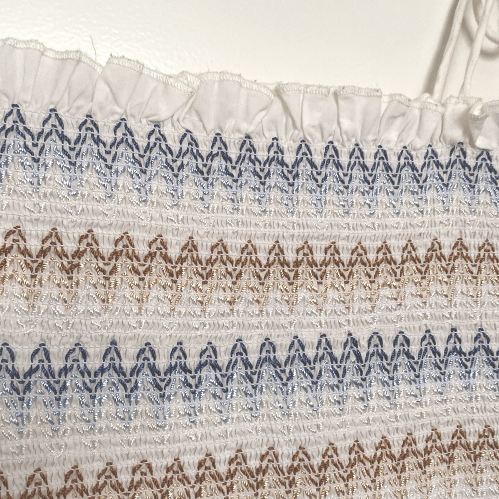Chan Luu Smocked Ruffle Tank - Picture 2 of 3